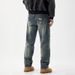 Men's Clothing Random Needlework Denim Fashion Brand American Retro Ripped Patch Jeans Men's Street Style Handsome Straight Trousers Men_mkmklike.com