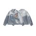 Eon Modish 25 Autumn New American Street Badge College Style Denim Jacket Coat_mkmklike.com