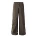 American High Street Workwear Long Pants Men's Solid Color Versatile Loose Wide-Leg Vibe Trendy Brand Large Pocket_mkmklike.com
