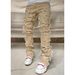 Men's High Street Straight Leg Jeans – Stretch Denim Pants With Washed Finish (S-XXL, 5 Colors)_mkmklike.com