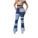 Women's Clothing Stretch Denim Flared Wide Leg Trousers Hot Girl Jeans_mkmklike.com