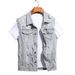 Men's Clothing New Style Trendy Fashion Denim Vest Simple And Versatile Casual Denim Jacket_mkmklike.com