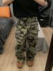 Men's Loose Tactical Camouflage Casual Pants High Street Retro Straight Leg Wide Leg Washed Work Jeans Floor Length Trendy_mkmklike.com