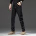 Autumn And Winter New Velvet Thickened Jeans Men's Warm Simple And Fattened Plus Size Versatile Business Jeans Men_mkmklike.com