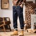 Men's Slim Tapered Jeans – Vintage Washed Denim Pants With Urban Street Style & Comfort Fit_mkmklike.com