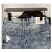 Men's Loose Fit Denim Shorts Straight-Leg Lightweight Summer Korean Style Streetwear Hip Hop Casual Mid-Length Jeans_mkmklike.com