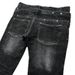 Men's Gothic Retro Flared Denim Trousers Washed Distressed Double Waist Unique Clothing Mid Waist Straight Pants Blue Long_mkmklike.com