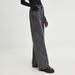 Old High-waisted Side Zipper Jeans Spring Women's Straight Tube Loose And Thin_mkmklike.com