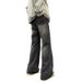 Tide Brand High Street American Soot Black Jeans Show Height And Thinness Versatile Design Sense Niche Straight Micro Pull New Models_mkmklike.com