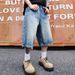 Vintage Straight-Leg Jeans Relaxed Fit Washed Denim Pants Hand-Painted Details S-2XL Men's Clothing_mkmklike.com
