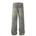 Y2K Vintage Distressed Oversized Streetwear Jeans For Men & Women - Retro Ripped Denim With Baggy Fit_mkmklike.com