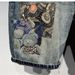 Vintage Distressed Denim Shorts For Men - High Street Fashion Cotton Cargo Pants With Patchwork Details, Relaxed Fit & Mid-Rise Waist_mkmklike.com