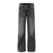 Men's Clothing Street Washed Crease Flared Jeans Hiphop Pants_mkmklike.com