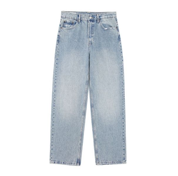 2027 Fashion European-USA Style Jeans Women Cotton Mid Waist Broken Hole Denim Pants XS-3XL_mkmklike.com