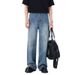 Men's Clothing Distressed Washed Straight-Leg Jeans For Men & Women, Vintage Denim With Slight Stretch, Relaxed Fit For Casual & Streetwear (S-3XL)_mkmklike.com