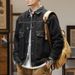Quality Large Size Men's Spring And Autumn New Anti-fading Denim Jacket Men's Loose Elastic Lapel Jacket_mkmklike.com