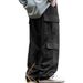 European And American Overalls Men's Outdoor Splicing Loose Design Multi-bag Functional Trousers_mkmklike.com