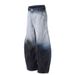 New American Style Long Vintage Tie-Dye Gradient Scythe Jeans Women Wide-Leg Loose Sickle Pants Straight-Leg Trousers_mkmklike.com