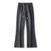 Spring And Summer American High Street Micro-pull Jeans Men's Narrow Version Trendy Brand Wide Elastic Waist Trousers_mkmklike.com