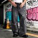 Men's High Street Style Spring/Summer Jeans Centipede Embroidery Loose Casual Wide Leg Pants_mkmklike.com