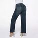 Women's Clothing Temperament Mid Waist Straight Loose Retro Washed Jeans Women's Nine Point Pants_mkmklike.com