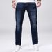 Four Season Wearable Dark Blue Jeans For Men, Multi Craft Embroidered Slim Fit Pants, Comfortable And Slimming Slim Fit Jeans_mkmklike.com