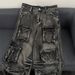 Men's Clothing High Street Heavy Washed Multi Pocket Workwear Jeans For Men And Women Loose American Straight Loose Wide Leg Mopping Trousers_mkmklike.com
