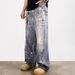 Men's Streetwear Slim Fit Embroidered Jeans – Ripped & Patched Denim Pants, High-Fashion Skinny Fit (S-3XL)_mkmklike.com