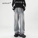 Nordmann European And American Style High-End Patchwork Jeans For Men, Deconstructed Design, Loose Straight High Street Wide-Leg_mkmklike.com