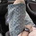 Men's Summer Thin Ripped Denim Shorts Casual Mid-Length American Retro Jacquard Loose Fit Five Point Pants_mkmklike.com