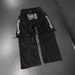 Retro Y2K American Style Loose Fit Jeans with Zipper Stitching Patch Stripe Embroidery And Fur Trim for Women_mkmklike.com