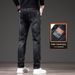 Jeans Men's Straight Elastic Loose Men's Pants Washed Casual Pants_mkmklike.com