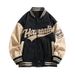 2025 New Spring And Autumn Men's Casual Deerskin Velvet American Street Embroidered Baseball Collar Jacket_mkmklike.com