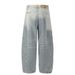 Tie-Dye Scimitar Curved Jeans Men's American Street Trendy Brand Loose Versatile Washed White Wide-Leg Long Pants_mkmklike.com