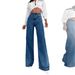 Best Selling Street Style JEANS Straight Leg Loose Versatile Wide Leg Long Jeans Washed Denim Jeans_mkmklike.com