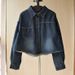 Chicco Spring And Autumn Korean Fashion Small Pocket Rounded Hem Loose Turn-don Collar Long Sleeve Short Denim Shirt Jacket_mkmklike.com