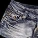 Women's Slim Fit Denim Shorts Trendy National Flag Print Color Block Low Rise Sexy Street Style European American Cross Border 2025_mkmklike.com