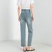 Women's Tencel Straight Leg Jeans - Retro High Waist Loose Fit For Summer, Petite & Pear Shape Friendly, Lightweight French Baguette Style_mkmklike.com