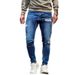 Men's Slim Fit Skinny Jeans Trendy Ripped Hot Selling American Youth Jeans_mkmklike.com