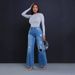 vintage Fashion Hollow Out Denim Wide Leg Pants Women Zipper Hole Pockets Jeans Female Streetwear Trousers Bottoms_mkmklike.com