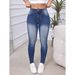 Cross-border European And American Style Jeans With Simple Back Pocket Embroidery, Stretchy Tight-fitting Denim Women's_mkmklike.com