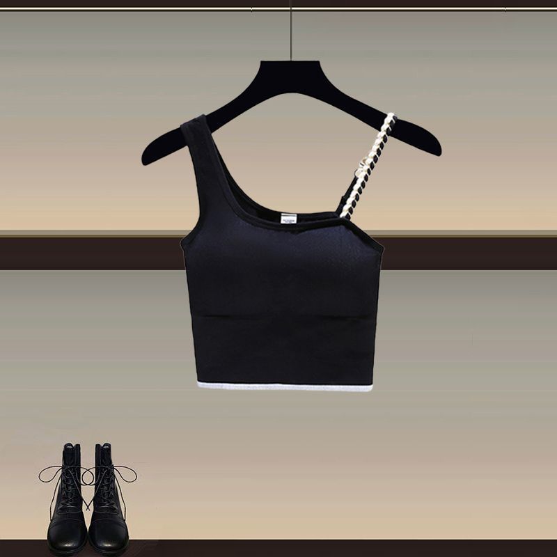 Women's Clothing Summer New Style Outfit Temperament Stylish Shirt Top Camisole Slim Jeans Three Piece Suit_mkmklike.com