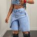 Women's Trendy Casual Denim Shorts 5 Point Pants Style Outing Shorts 88 In Stock_mkmklike.com