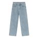 EF JEANS | 2024 New Product, Hong Kong Style Straight Tube, Simple Classic Basic Versatile Washed Light-colored Jeans Tide_mkmklike.com