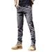 Jeans Spring Autumn 2025 New Trendy Brand Versatile Slim Fit Small Footed Men's Casual Straight Leg Pants With Slight_mkmklike.com
