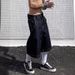 American West Coast Denim Shorts Men's Summer 2026 New Trendy Brand Loose Wash Cut Five-point Casual Pants_mkmklike.com