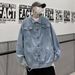 Loom European American High Street Trendy Brand Printed Denim Unisex 2024 Spring And Autumn New Casual Outerwear Retro Jacket_mkmklike.com