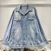 Women's Clothing Heavy Hot Diamond Loose Denim Jacket New Style High End Shiny Full Diamond Large Version Casual Top_mkmklike.com