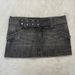 Y2k Low-Rise Denim Mini Skirt - Distressed Retro Cross-Tie Front Skirt For Women, Grunge Aesthetic Versatile Grunge Colorway_mkmklike.com