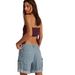 Fashion Summer Loose Denim Shorts For Women With Built-In Belt Style Trendy Hot Pants_mkmklike.com
